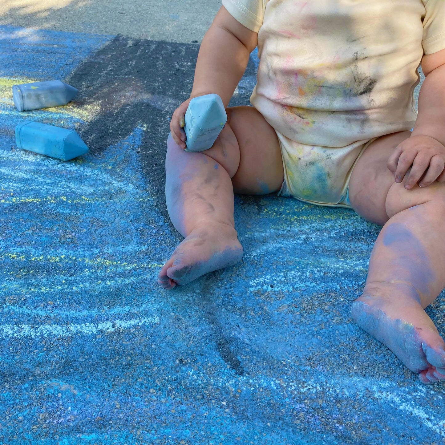 Urban Infant Non-Toxic Sidewalk Chalk For Toddlers And Kids - Washable Outdoor Jumbo Chalk - Starry Night