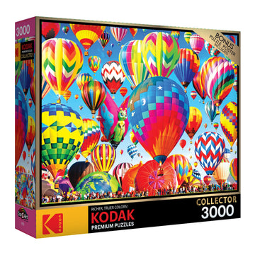 RoseArt 3000 Piece Jigsaw Puzzle - Kodak Premium Ballooning Fun - Multi-colored Cardboard Model 8150ZZD