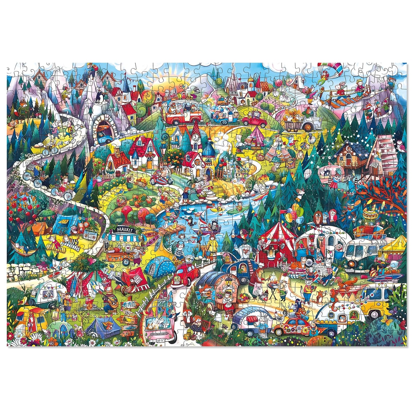 Elx 500 Piece Jigsaw Puzzle For Adults,The Animal Paradise Unique Difficult And Challenge Large Puzzle Game, Room Wall Decor (27
