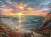 Ceaco 1000 Piece Jigsaw Puzzle - Thomas Kinkade Beachside Gathering - Multicolor Cardboard Model 3310-107