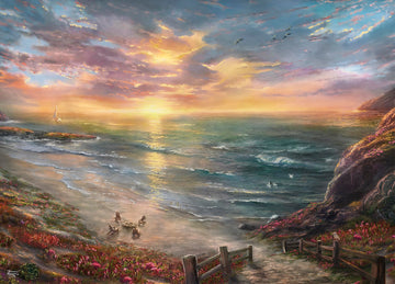 Ceaco - Thomas Kinkade - Beachside Gathering - 1000 Piece Jigsaw Puzzle