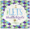 amscan 511975 Luncheon Napkins | Mermaid Wishes Collection | 6.5 x 6.5 | 16 pcs | Birthday, Multicolor
