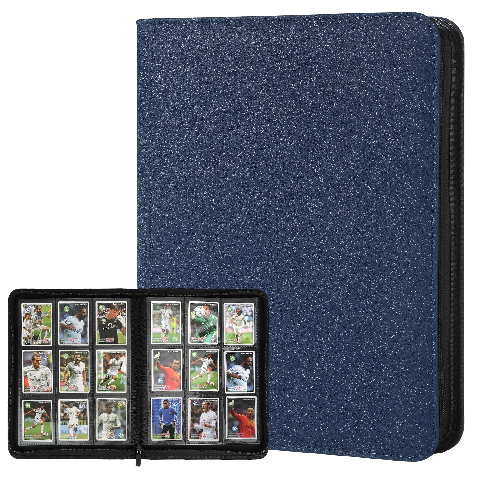 Trading Card Binder 9 Pocket GERMUN PU Cover Card Binder for 540 Cards Toytooth Trading Card Binder 9 Pocket GERMUN PU Cover Card Binder for 540 Cards Toytooth