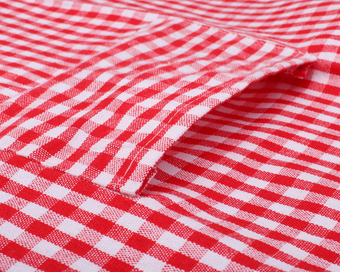 Jennice House Kids Aprons, Children'S Artists Aprons Pure Cotton Gingham Aprons With Pocket And Adjustable Neck Strap, Painting Apron, Baby Chef Apron Party Aprons (Red, S)