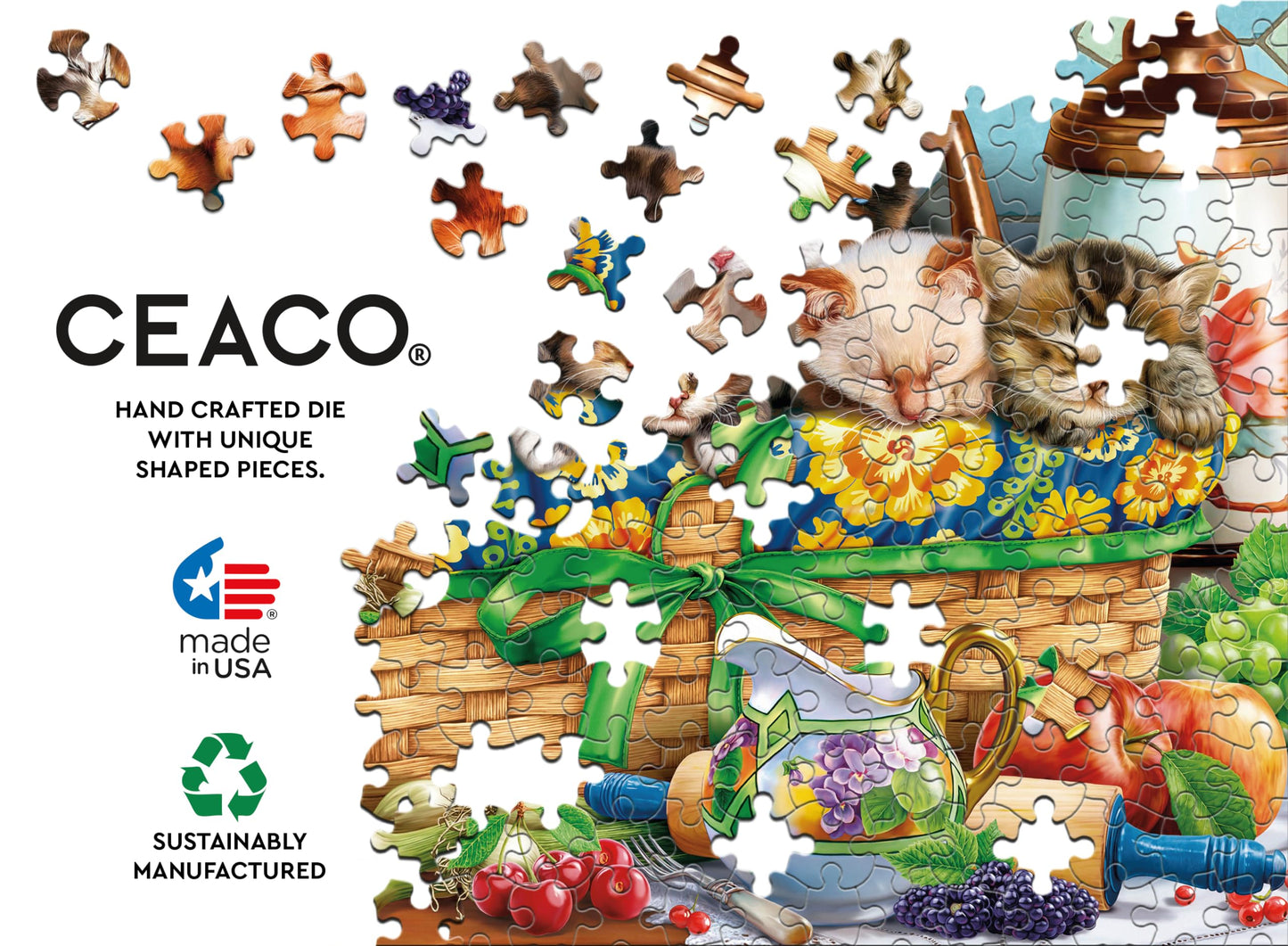 Ceaco - Kittens In A Basket - 300 Piece Jigsaw Puzzle
