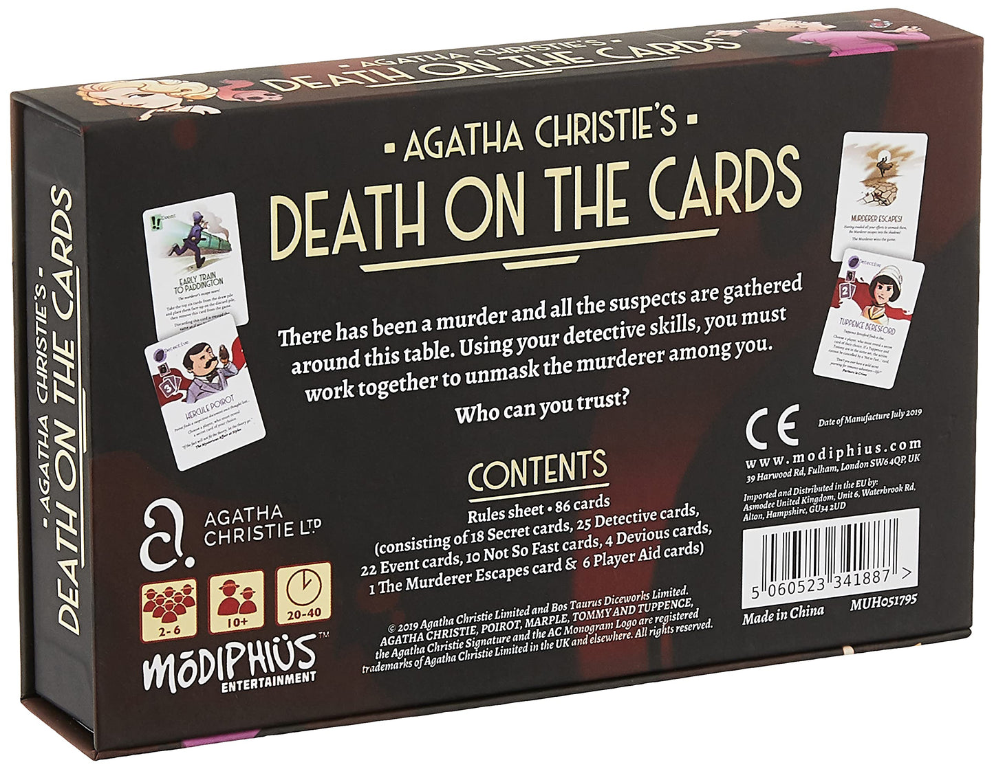 Modiphius Entertainment Agatha Christie: Death On The Cards, Muh001