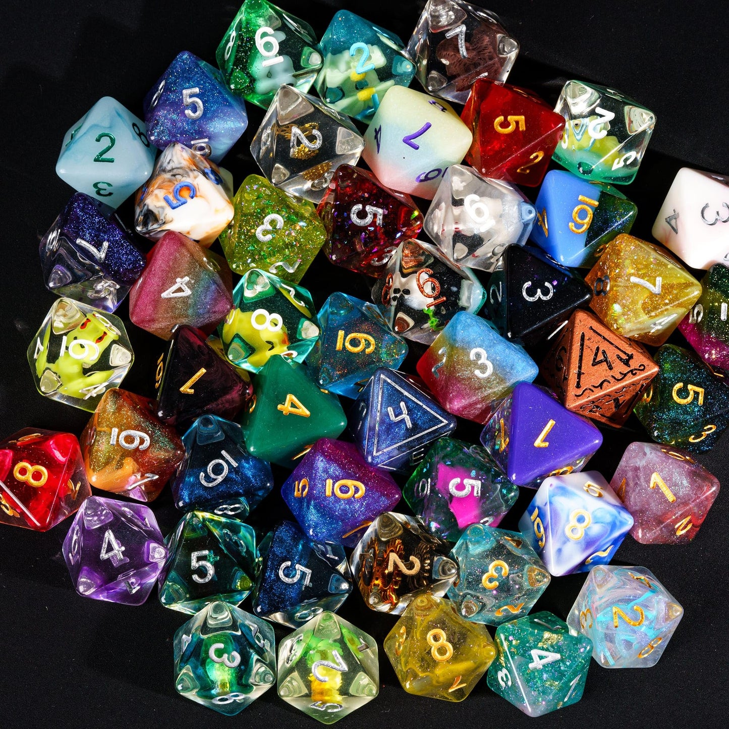 HDdais 10 Pack of D8 Dice Random Color D8 Polyhedral Dice 8 Sided D&D Dice for DND RPG MTG Table Games Dungeons and Dragons Dice