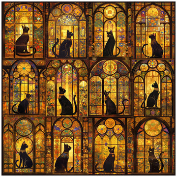 ALL4JIG Cats Fun Jigsaw Puzzles for Adults and Kids, 1000 Pieces, Christmas Secret Santa Gift, White Elephant Gifts, Number Part