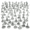 Townsfolk Mini Fantasy Figures Set- 64 Non Player Character Npc Miniatures - 1'' Hex Nobility, Merchants, And More - Compatible
