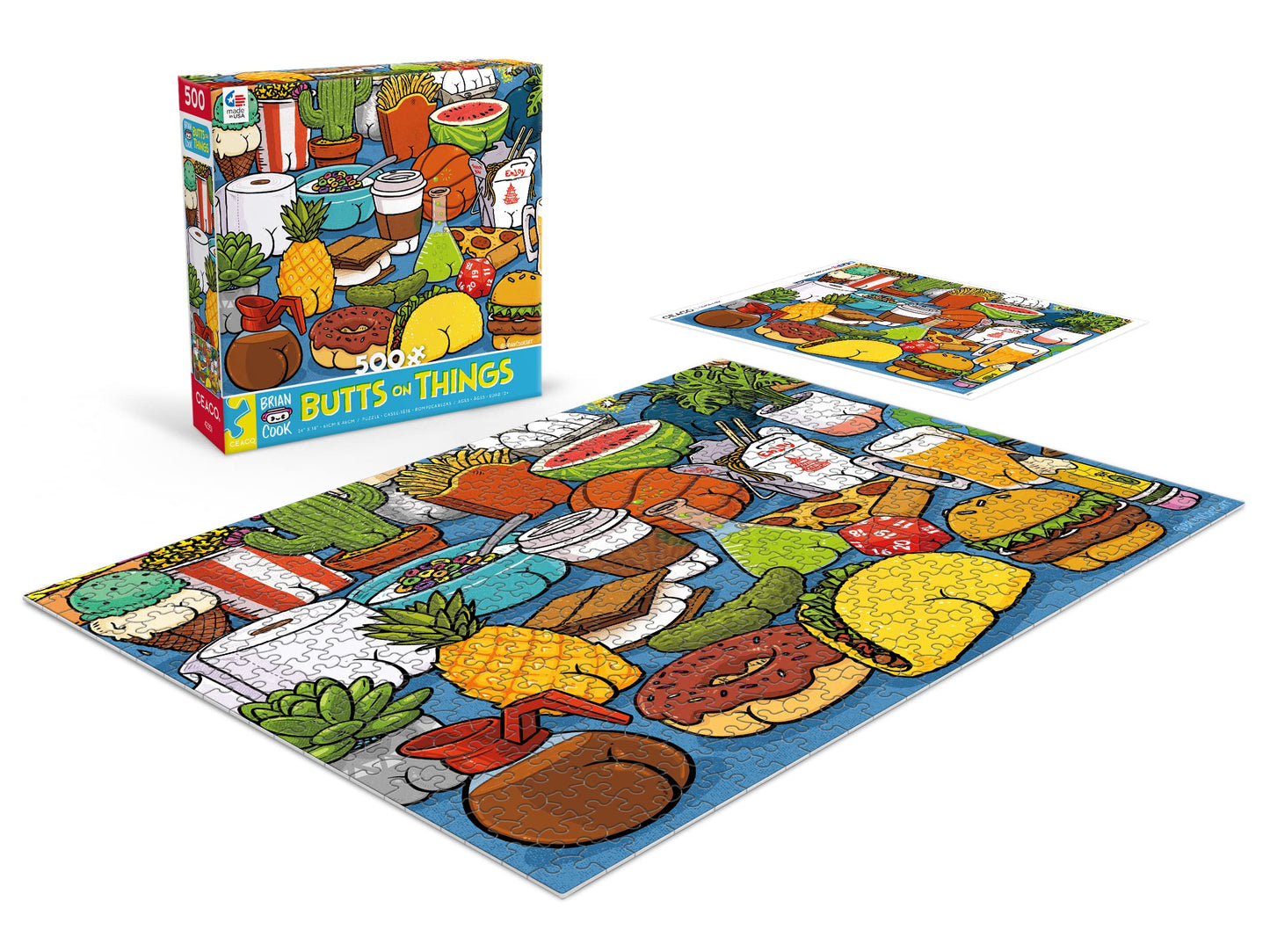 Ceaco - Brian Cook - Butts On Things - 500 Piece Jigsaw Puzzle