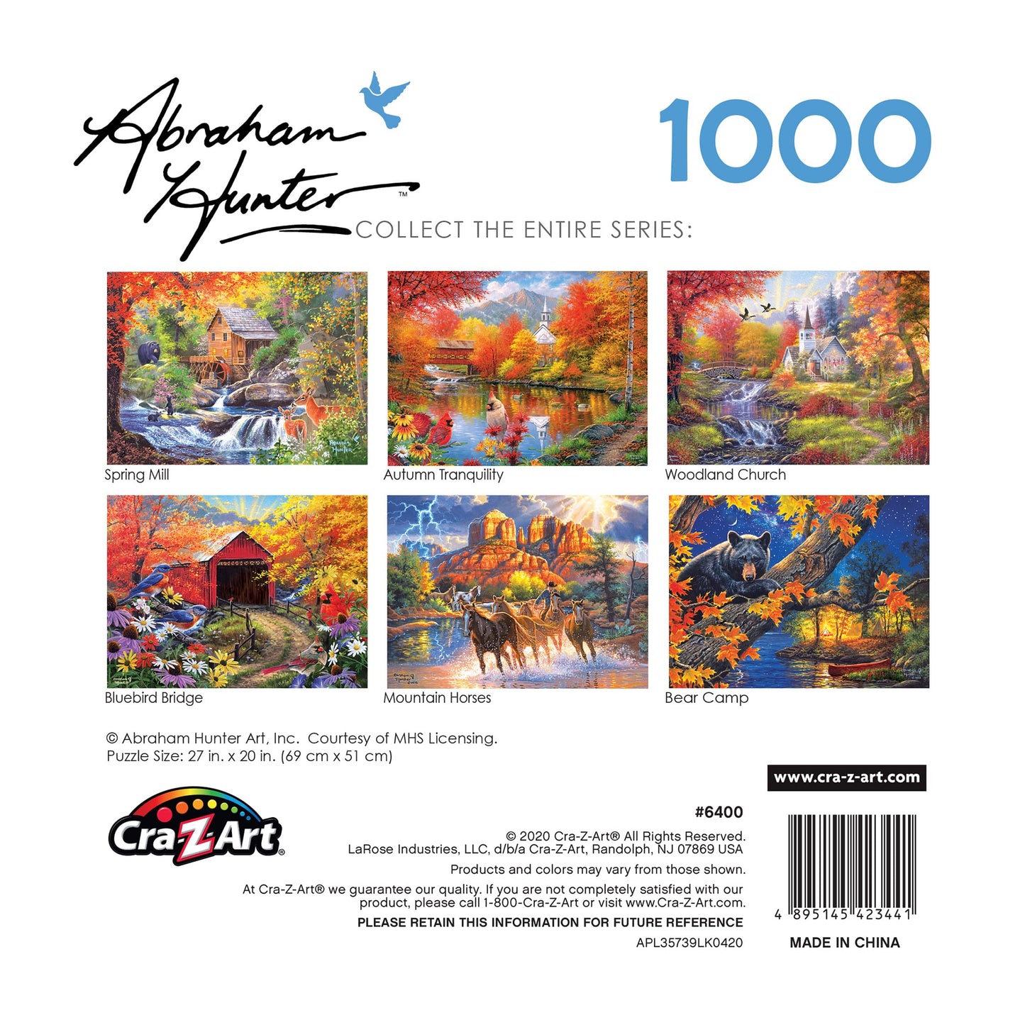 Roseart - Abraham Hunter - Autumn Tranquility - 1000 Piece Jigsaw Puzzle For Adults