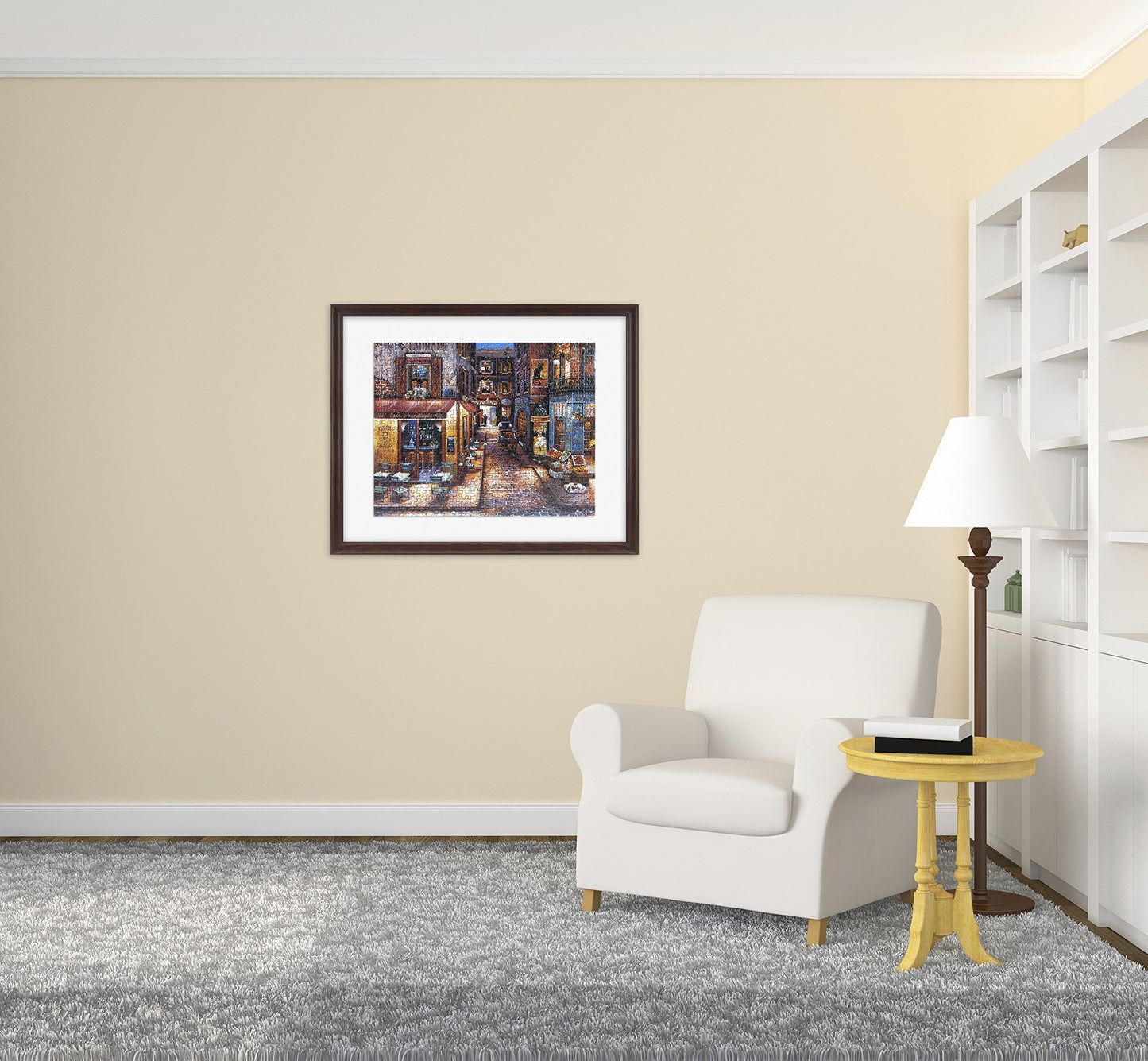 Mcs Frame For Puzzles, Walnut, 24 X 30 In Or Smaller