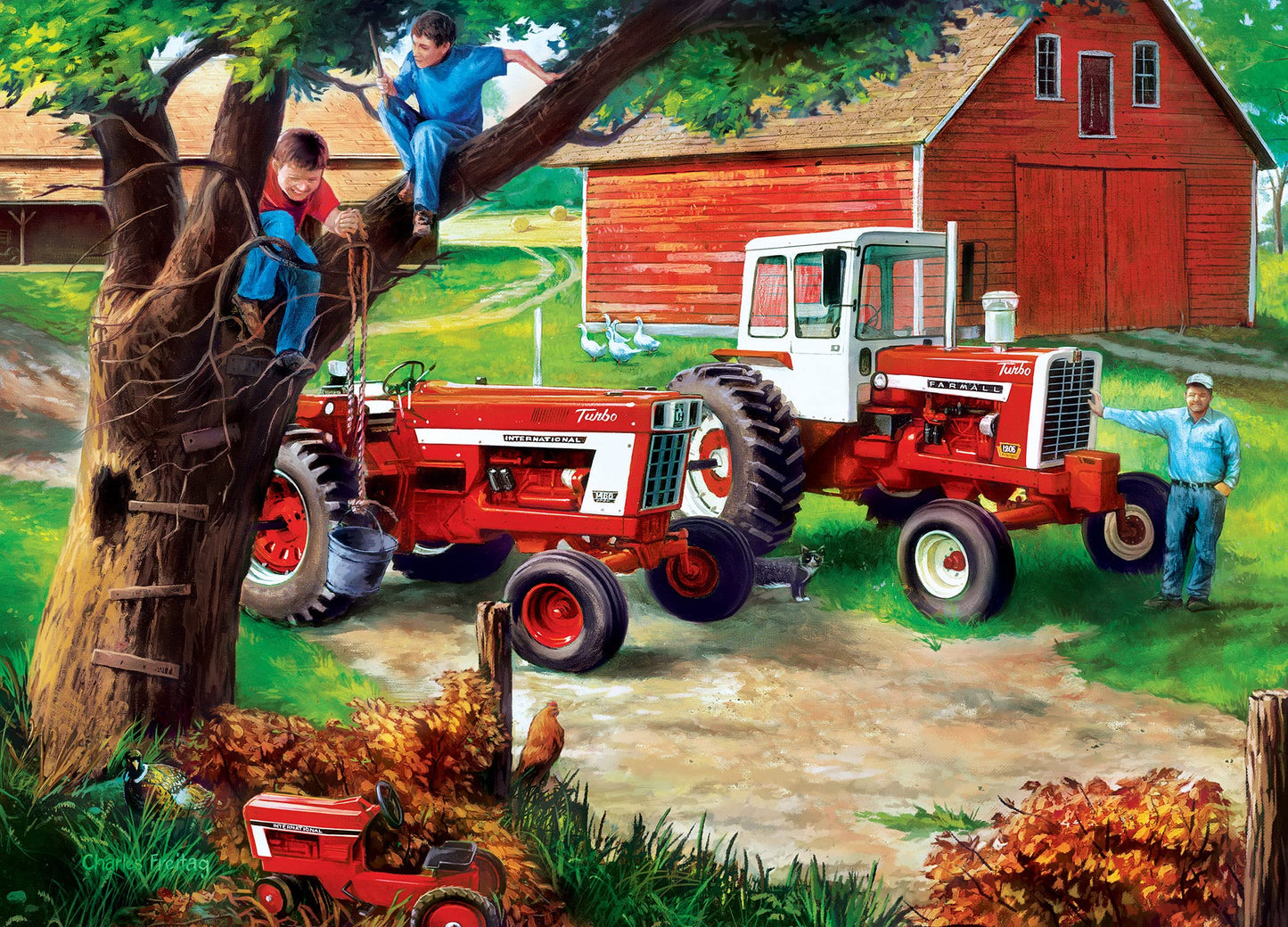 Masterpieces 1000 Piece Jigsaw Puzzle For Adults, Family, Or Youth - Boys And Their Toys - 19.25''X26.75''