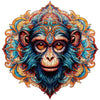 Wooden Puzzles for mature-themeds - 200 Pieces Monkey Unique Shaped Wooden Jigsaw Puzzles for mature-themeds Medium Size 10'' x 10.5'' mature-themed Wood Puzzles for Family Friend Game