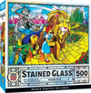 MasterPieces 500 Piece Stained Glass Jigsaw Puzzle for Adults, Family, Or Youth - Wizard of Oz - 15x21