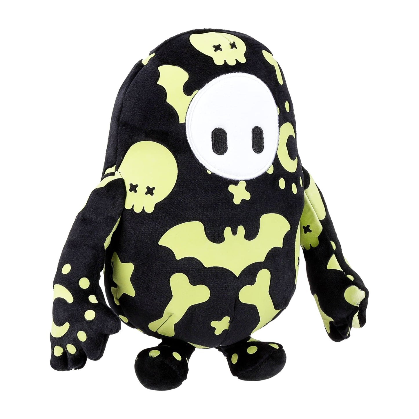 Fall Guys Ultimate Knockout Small 8' Collectible Plush Toy - Glow In The Dark Spooky Doodles