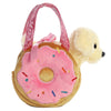 Aurora® Yummy Puppy Plush Stuffed Animal with Purse - 7 Inch Multicolor, Polyester - Ideal for Kids 3+ Years, Costumes, Birthdays