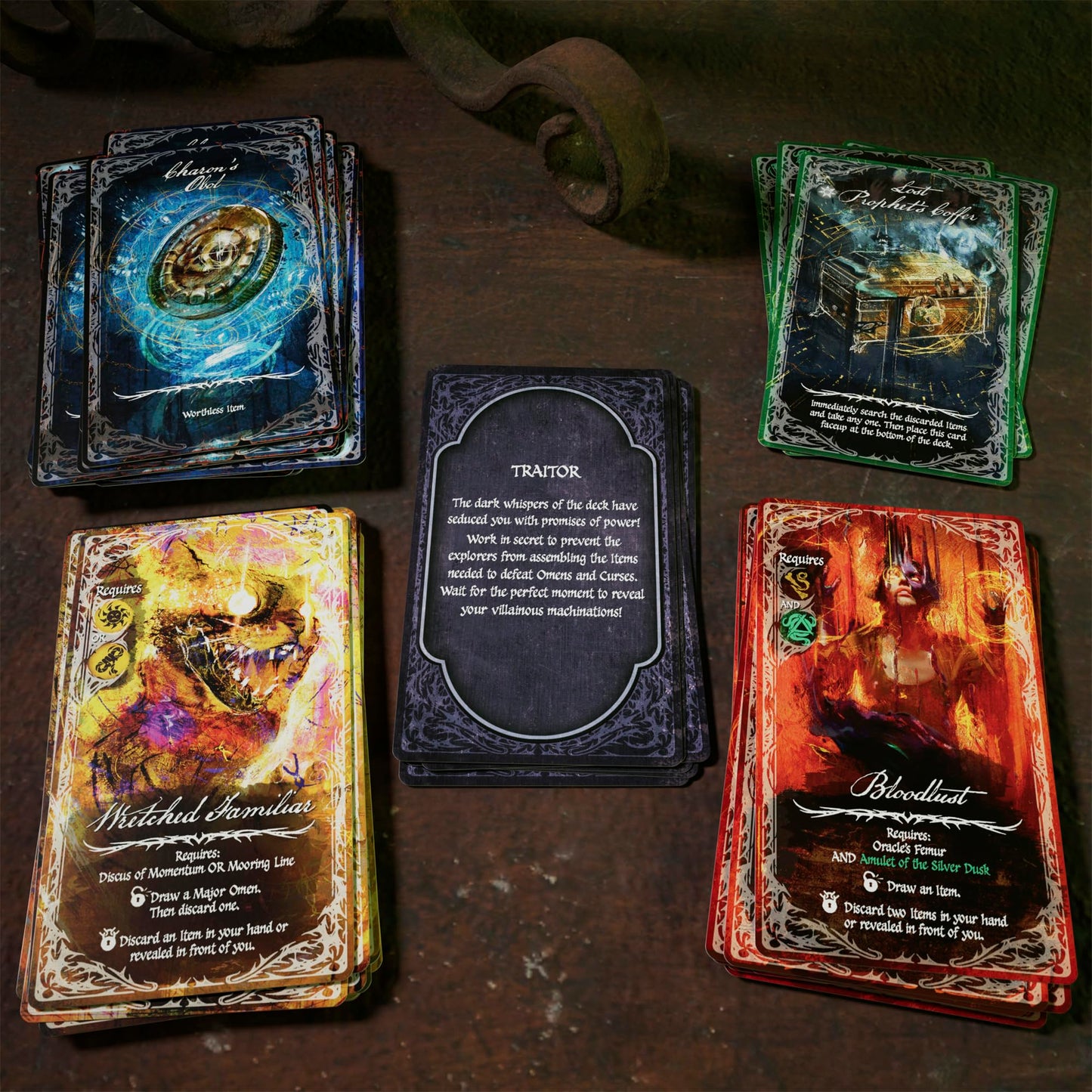 Avalon Hill Betrayal Deck of Lost Souls Card Game | Tarot-Inspired, Medium, Plastic, Blue, Ages 12+, 3-5 Players, 20 Mins.
