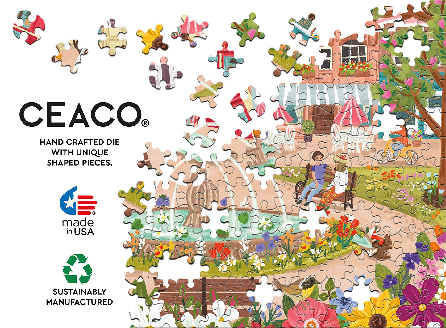 Ceaco - Olivia Gibbs - Town Park - 300 Piece Jigsaw Puzzle