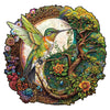 Jigfoxy Wooden Puzzles for mature-themeds Yin Yang Hummingbird Wood Puzzles mature-themed Unique Animal Shape Wooden Jigsaw Puzzles Birthday Gifts for Puzzles Lovers Family Friend (XL-17.3 * 16.9in-560pcs)