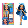Rainbow High Swim & Style Skyler, Blue 11' Fashion Doll With Shimmery Wrap To Style 10+ Ways, Removable Swimsuit, Sandals, Fun Play Accessories, Great Toy Gift For Girls Kids Ages 4-12 Years