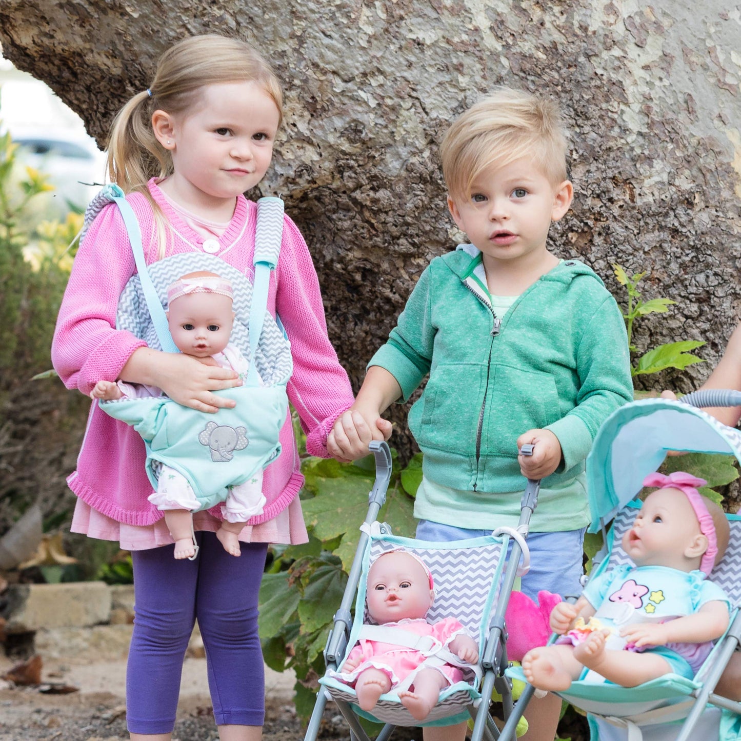 Adora Baby Doll Carrier - Adjustable Straps, Fits Dolls up to 20", Machine Washable, Zig Zag Design, Model 218602, Perfect Gift for Ages 2+