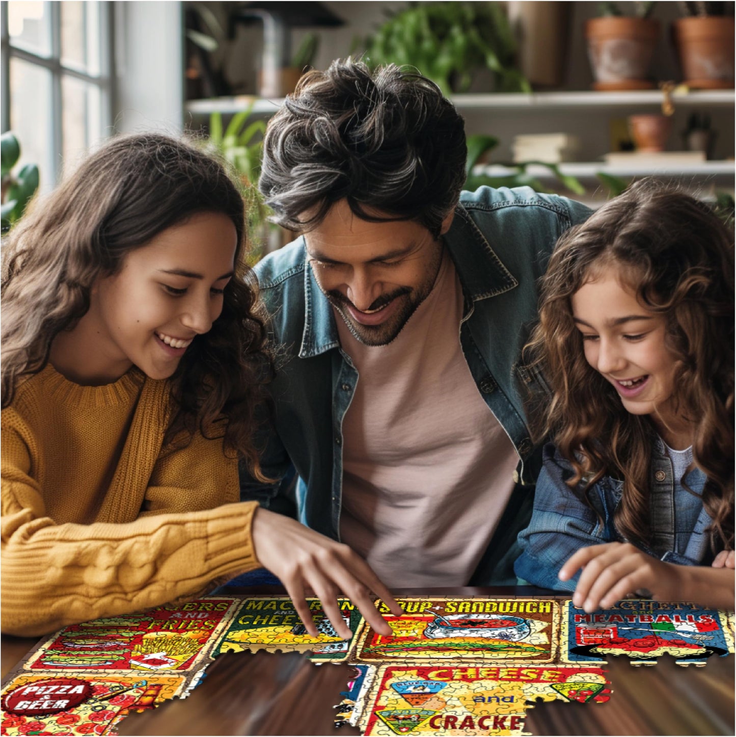 White Mountain Puzzles - Classic Food Combos - 1000 Piece Jigsaw Puzzle