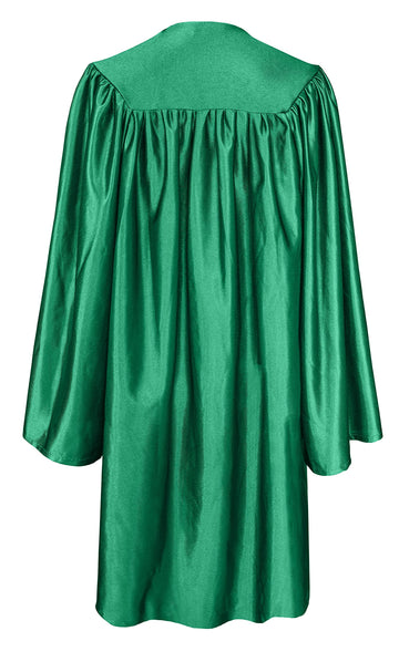Gradplaza Shiny Choir Robe Kindergarten Preschool Graduation Gown Shiny Graduation Gown For Kids Emerald Green Size 33