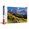 Trefl Val Di Funes Valley, Dolomites, Italy 1500 Piece Jigsaw Puzzle Red 33'X23' Print, Diy Puzzle, Creative Fun, Classic Puzzle For Adults And Children From 12 Years Old
