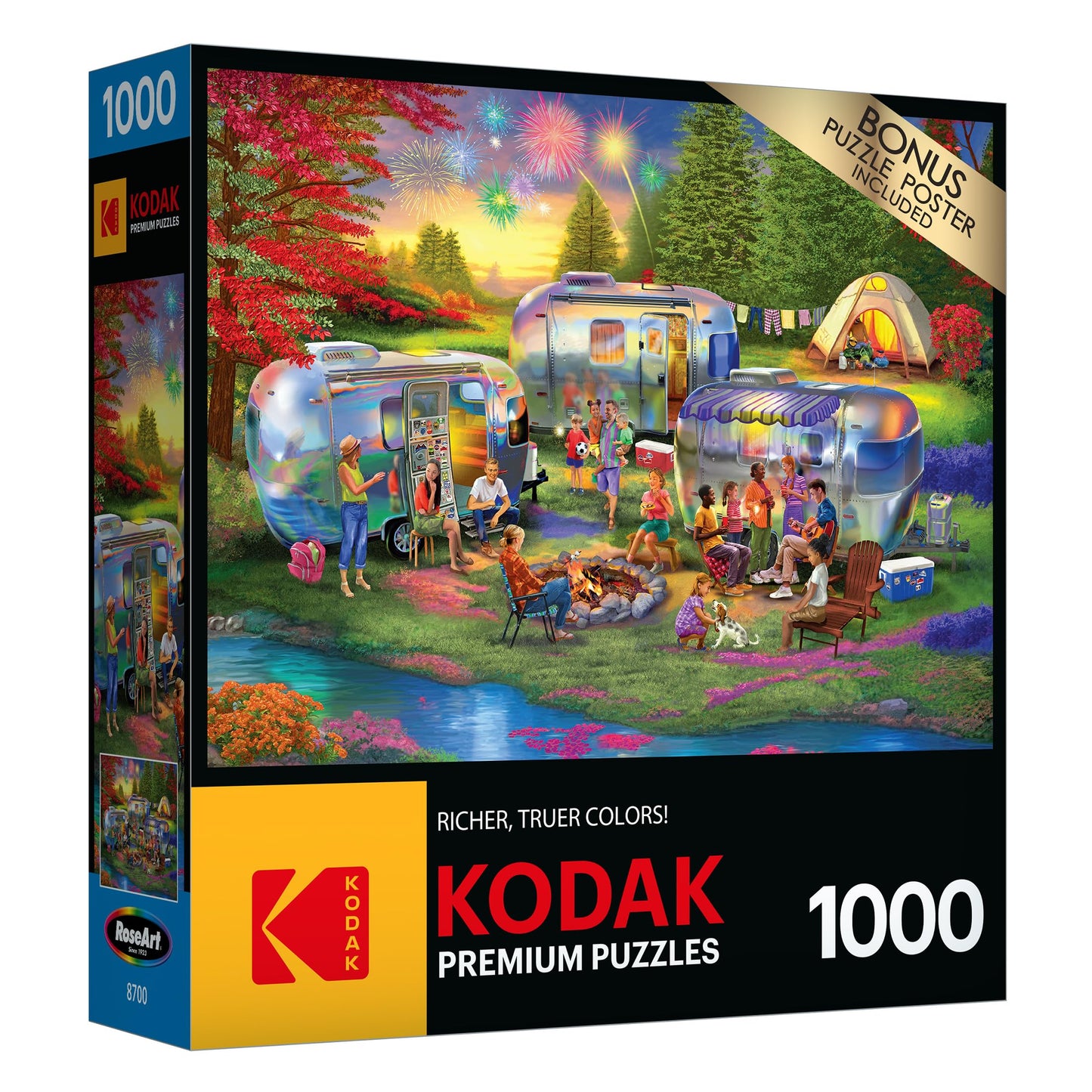 Roseart - Kodak Premium - Shiny Happy Campers - 1000 Piece Jigsaw Puzzle For Adults