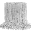 EOBOH 100PCS Bead Necklace, Silver Mardi Gras Beads Stuff Party Favors, Christmas 33'' Toy Necklaces Costume, Festival Parade Th