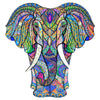 Wentufin - 150 Pieces Wooden Jigsaw Puzzles For Adults Large Size Wood Cut Puzzles Elephant Wooden Jigsaw Puzzles Gift For Chris