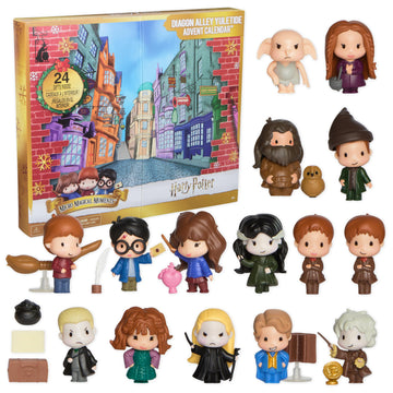 Wizarding World Harry Potter, Micro Magical Moments Diagon Alley Yuletide Advent Calendar 2025, 24 Surprise Toys, Christmas Coun