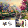 Northke 1000 Pieces Puzzle For Adults, Unique Shape Pieces Jigsaw Puzzles Letters On Back Difficult Challenging Brain Exercise F