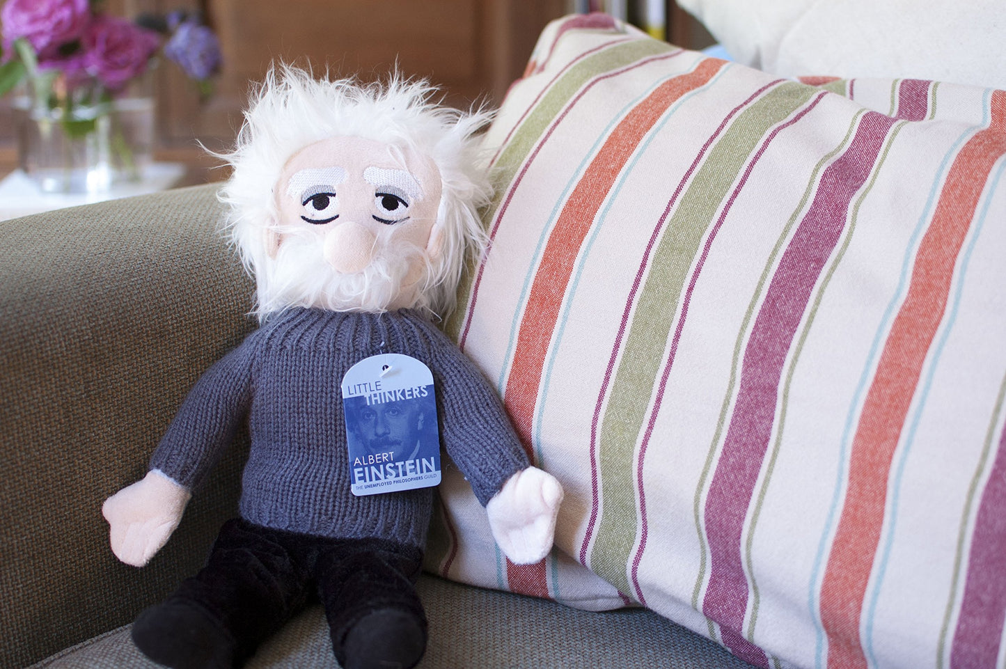 The Unemployed Philosophers Guild Albert Einstein Plush Doll, 11 inches, Soft Plush Material, Model 35