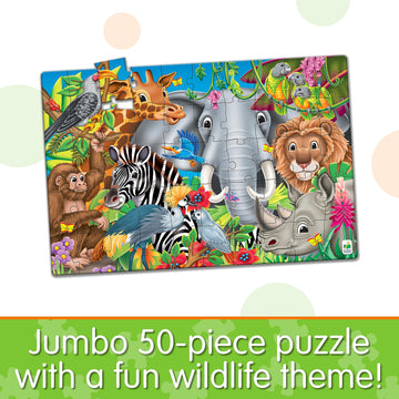 The Learning Journey: Jumbo Floor Puzzles - Animals Of The World - Kids Puzzles, Kids Floor Puzzles For Kids Ages 4-8, Animal Puzzle, Award Winning Educational Toys