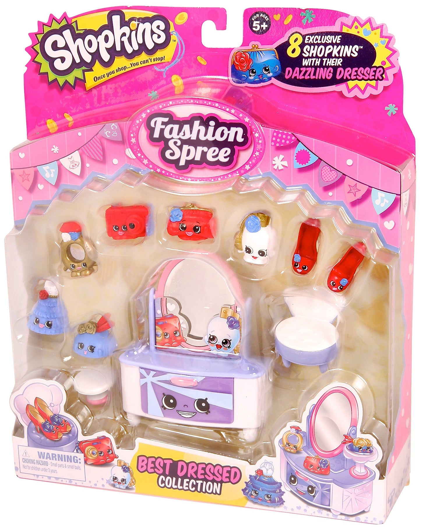 Shopkins Fashion Spree Best Dressed Style 2 Theme Pack Playset