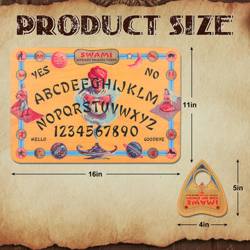 Swami Mystery Talking Board Game for Teens & mature-themeds | Classic Board Spirit Communication Fun | Family Party Game Night & Halloween Toy Gift | enhanced Retro Vintage Design