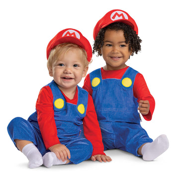 Super Mario Bros Mario Posh Infant Costume 6-12 Mo