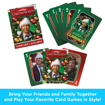 AQUARIUS Christmas Vacation Playing Cards - Multicolor Paper Deck, Model 52605, Officially Licensed National Lampoon Collectibles