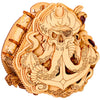 ESC WELT Blackbeard's Compass 3D Escape Room Puzzle Box - Wooden Brainteaser Money Box - Multicoloured