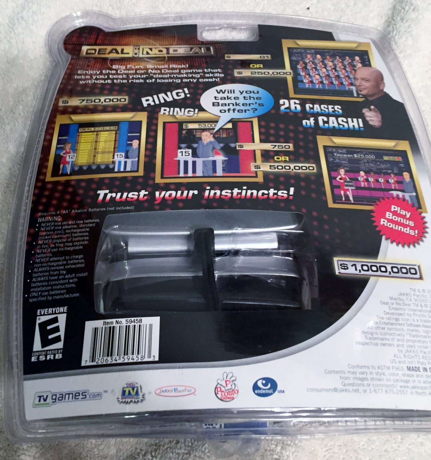 JAKKS Pacific Deal Or No Deal TV Game - Model 59458 - Durable Plastic Material