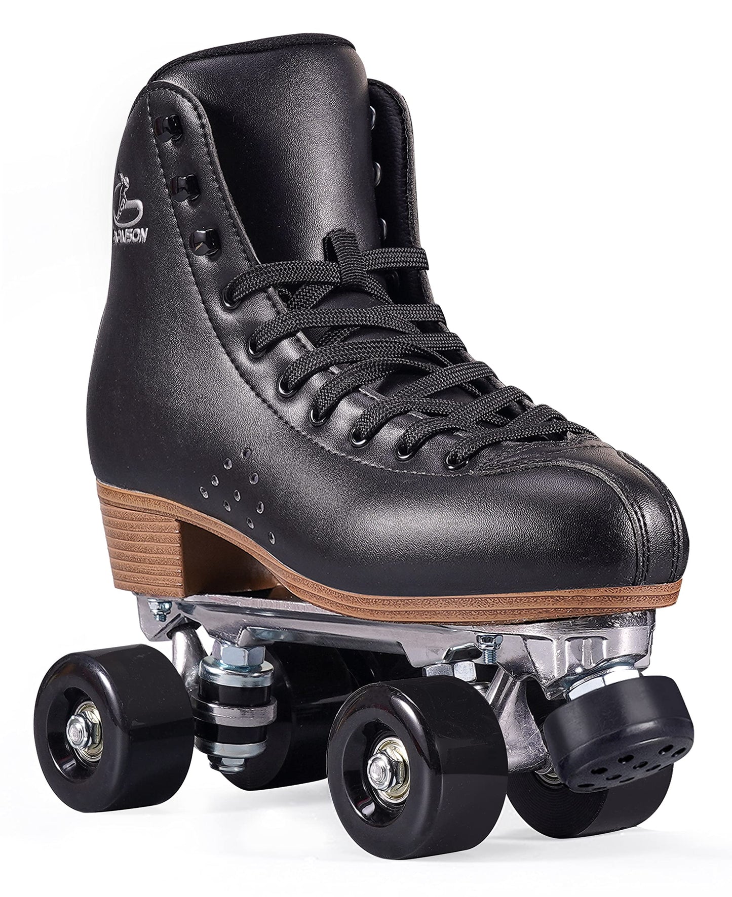 Papaison Roller Skates For Women And Girls, Deluxe 2 Layer Microfiber Leather Double Row-Classic Roller Skates For Men, Professi