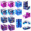Galaxy Cubes Bulk Toys Gifts Space Astronaut Sensory Stress Anxiety Relief Cool Hand Mini Kill Time Cube Toys Party Favors Stuffers for ADHD Teens mature-themeds 5 Styles(Fresh Style 30 Pieces)