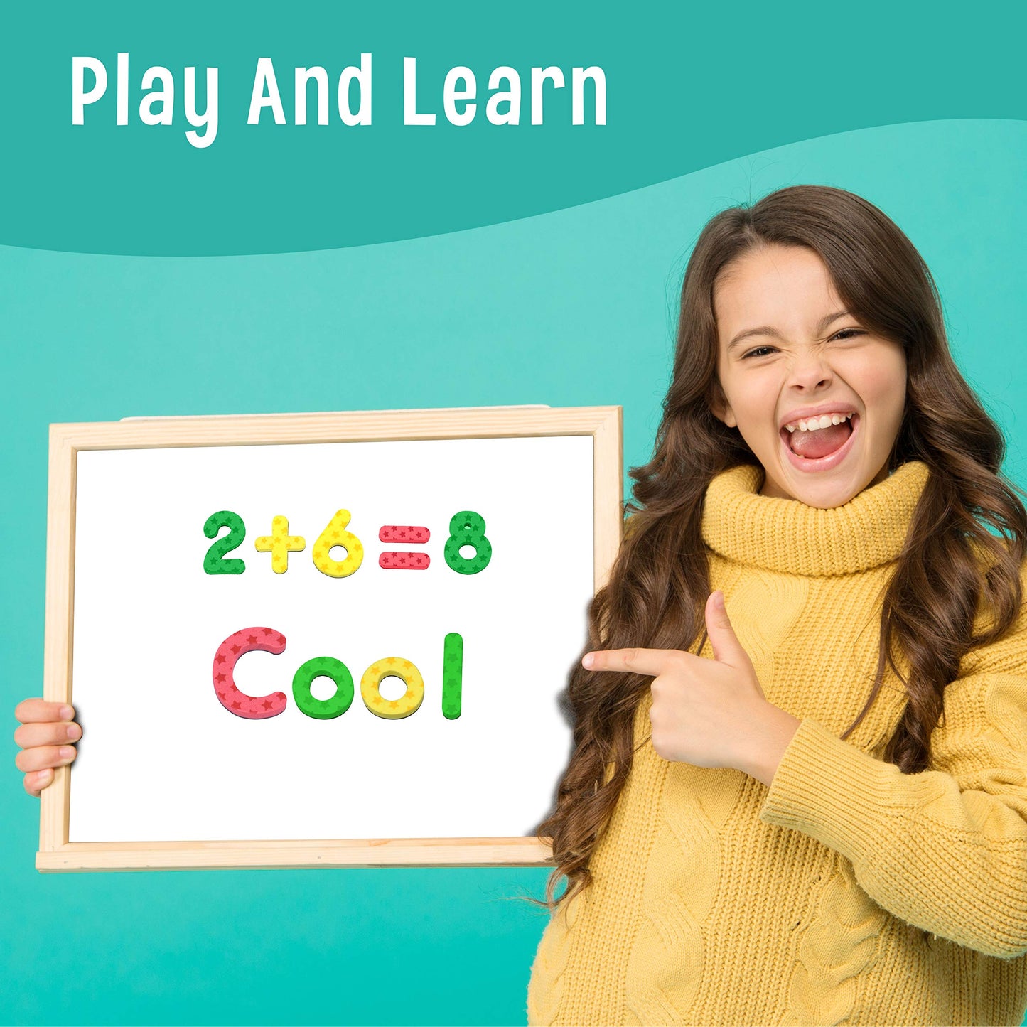 123 Magnetic Foam Letters And Numbers, Alphabet Magnet Educational Toy For Preschooler
