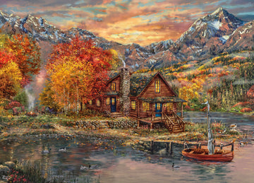 Ceaco - Thomas Kinkade - A Perfect Fall Day - 1000 Piece Jigsaw Puzzle