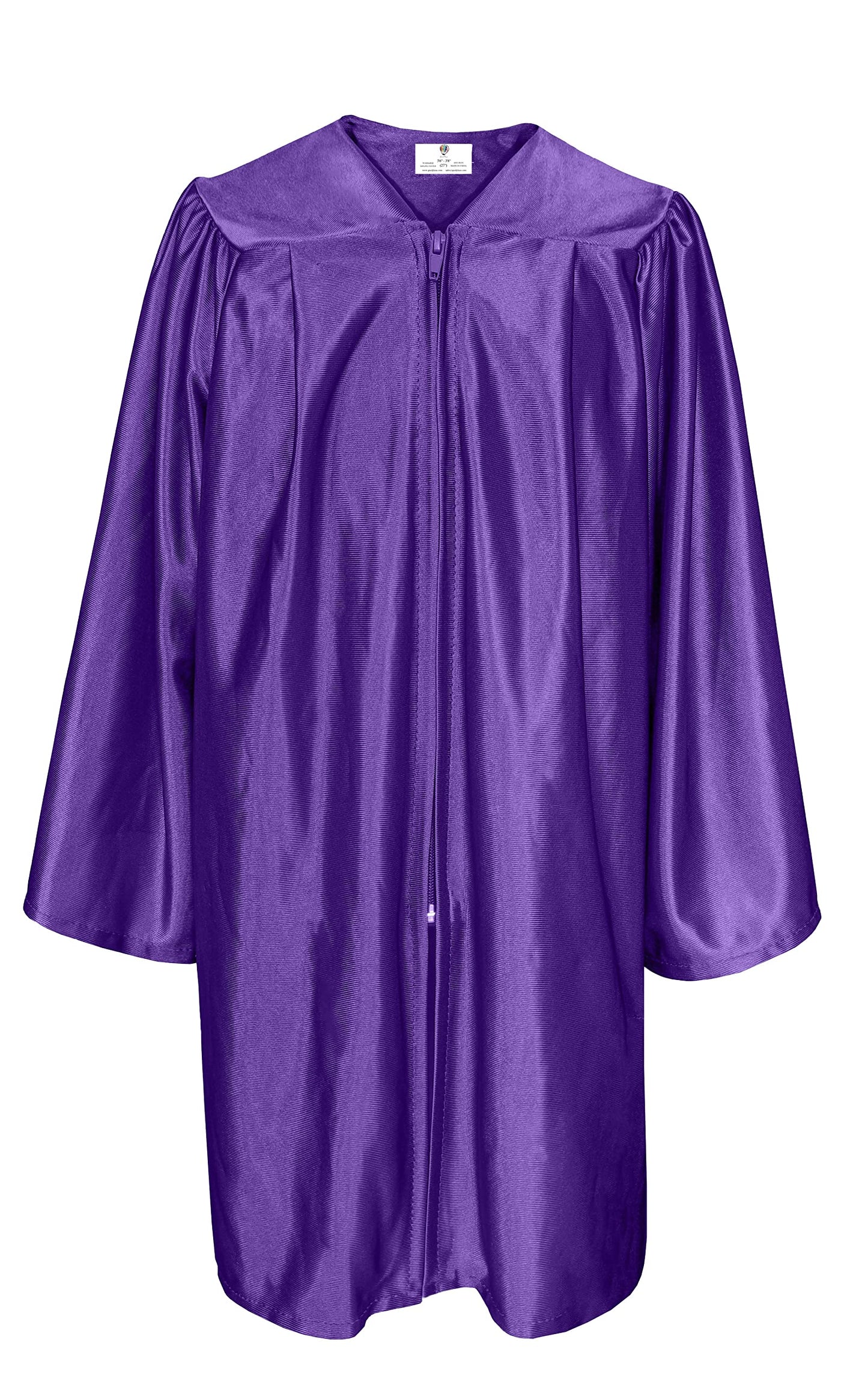 Gradplaza Shiny Choir Robe Kindergarten Preschool Graduation Gown Shiny Graduation Gown For Kids Purple Size 30