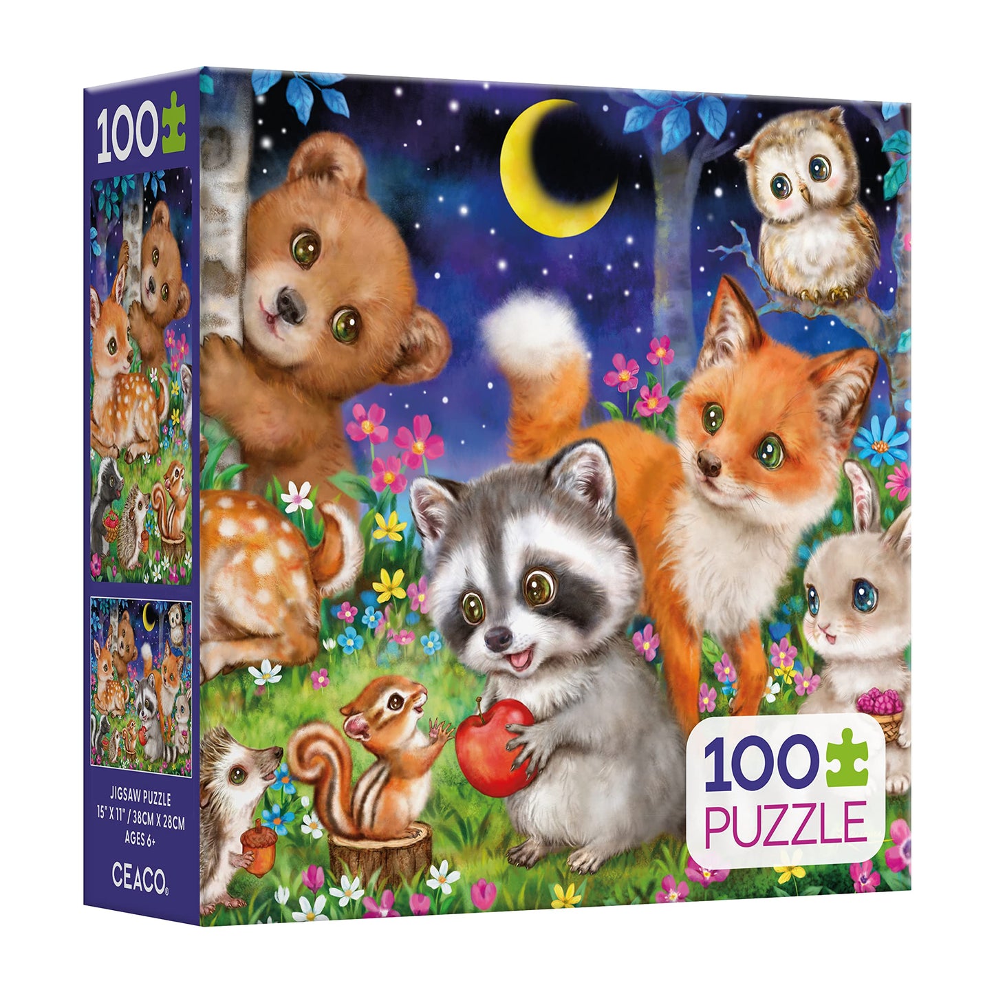Ceaco - Kayomi Harai - Woodland Friends - 100 Piece Jigsaw Puzzle