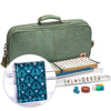 Yellow Mountain Imports American Mahjong Set - Oceana, Acrylic, Model TC-AF001-A, All-in-One Racks, Scoring Coins, Soft Case