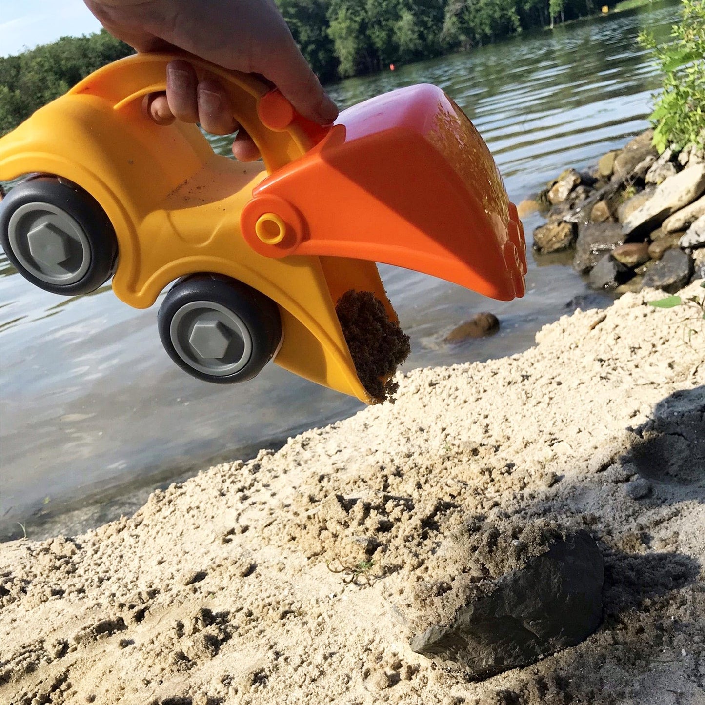 Haba Sand Play Shovel Excavator, Ultimate Beach Toys For Toddlers Age 18 Months+ Toy Trucks, Construction Toys & Sand Box Toys
